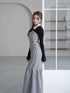 Back open houndstooth ensemble